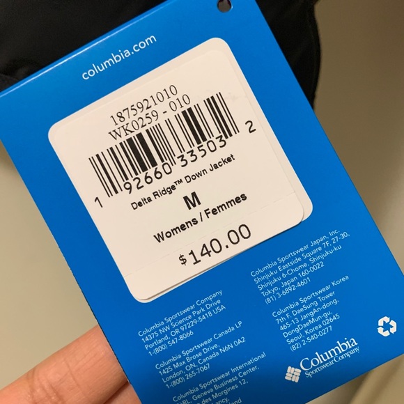 NWT Columbia Delta Ridge Winter Jacket in size M - Picture 5 of 8